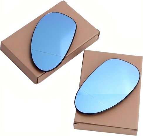 GSRECY Left Driver Side Mirror Glass Heated Blue Tinted Compatible with BMW 3 Series E90 E91 E92 E46 E93 325i 328i 328xi 335i 335xi 330i 330xi in Kuwait