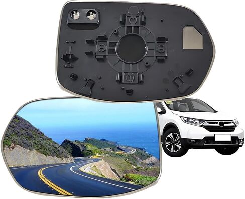 Driver Side Mirror Replacement Glass for Honda CRV CR-V 2017-2022,Backing Plate Power Heated Left Side View Mirror Glass for Honda CRV CR-V 2017 2018 2019 2020 2021 2022 in Saudi Arabia
