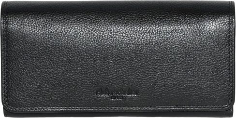 CLUTCH WALLET WITH CHECKBOOK & GUSSET BLACK in Saudi Arabia