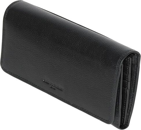 CLUTCH WALLET WITH CHECKBOOK & GUSSET BLACK in Saudi Arabia