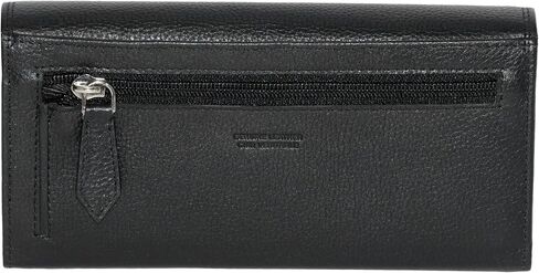 CLUTCH WALLET WITH CHECKBOOK & GUSSET BLACK in Saudi Arabia