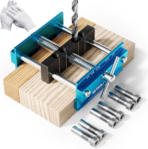self centering dowel jig Plus 6 inch Widen Wood Dowel Jig,doweling jig self centering kit With 6 Drill Guide Bushings,dowling jig for woodworking in Saudi Arabia