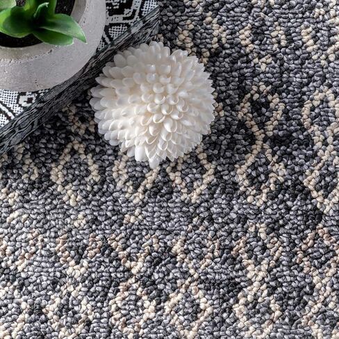 سجادة nuLOOM Claudia Diamond Tassel Runner، مقاس 2' 6' x 6'، عاجي in Saudi Arabia