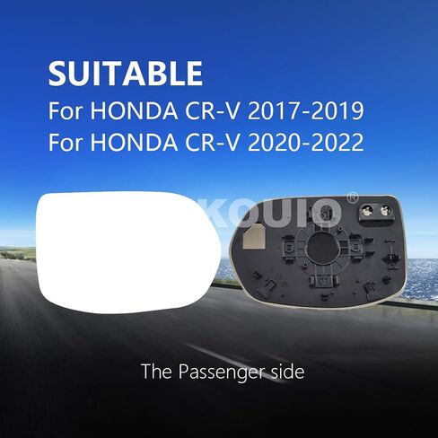 زجاج بديل للمرآة الجانبية للسيارة لـ Honda CRV CR-V 2017-2022 ، طاقة الدعم من طاقة الجانبية اليسرى الساخنة للزجاج المرآة لـ Honda CRV CR-V 2017 2018 2019 2020 2021 2022 in Kuwait