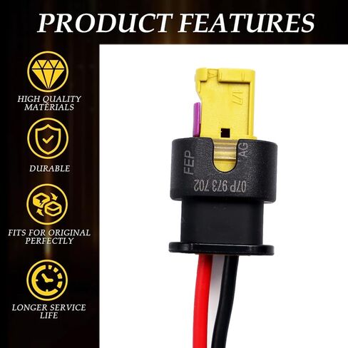 2 دبوس ضباب مصباح الضباب ضباب موصل متوافق مع VW Volkswagen GTI 2016-2020 Pigtly Plug Wiring Harness 07P973702 in Saudi Arabia