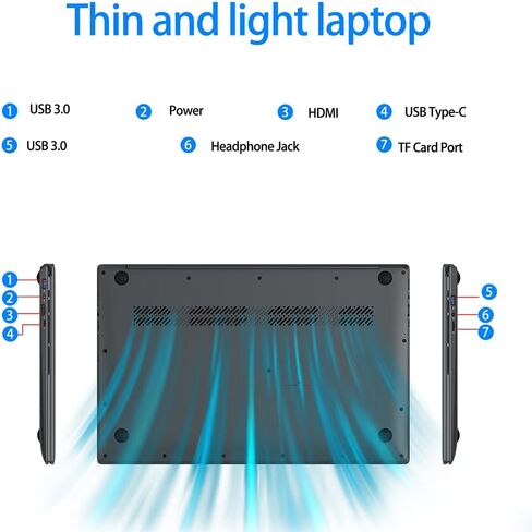 15.6 inch Laptop, RAM 4GB SSD 128GB, Celeron N5095, Window 11, WiFi, Bluetooth 4.2, USB 3.0, for Students and Business. in Saudi Arabia