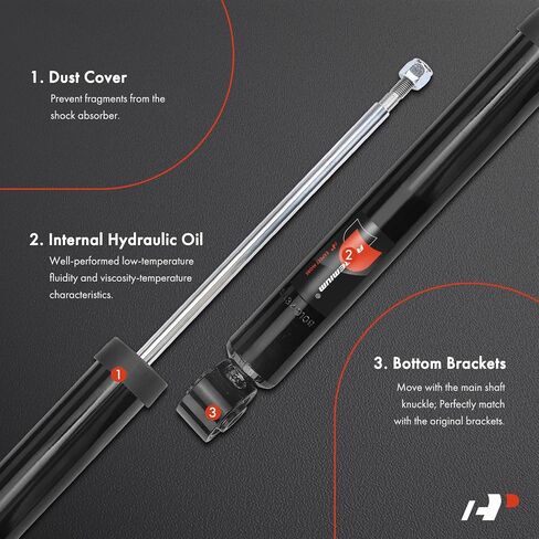 A-Premium Rear Pair (2) Shock Absorber Compatible with Volkswagen Jetta 2012-2018, Driver and Passenger Side in Saudi Arabia