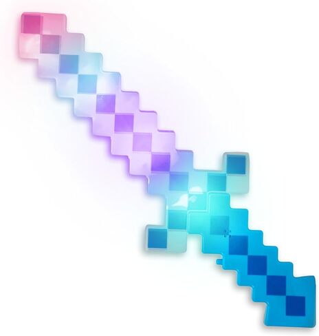 LED Light Up Pixel 8-Bit Toy Sword for Kids (Green, 18") in Kuwait