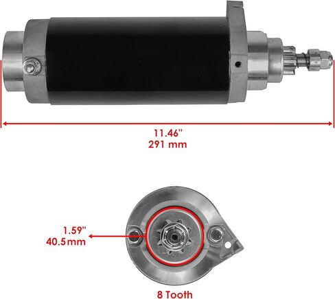 Caltric Starter متوافق مع Mercury 150 150hp 150xl Saltwater 150xr 6150xri Efi 2.5L 1992-2005 in Saudi Arabia