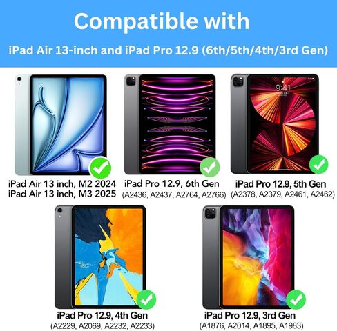 Keyboard Case Compatible with iPad Pro 13 inch 2024 in Saudi Arabia