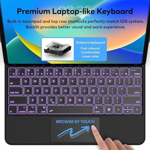 Keyboard Case Compatible with iPad Pro 13 inch 2024 in Saudi Arabia