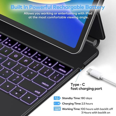 Keyboard Case Compatible with iPad Pro 13 inch 2024 in Saudi Arabia
