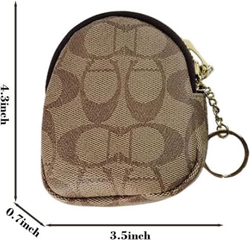 1PCS COIN PRESE for Women Zipper Coin Presh with key Ring Mini Coin Wallet beal beg bendant redit ائتمان معرف مفتاح LEPSTICH in Kuwait