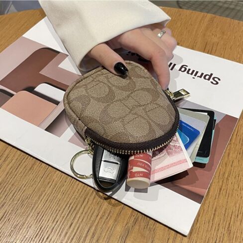 1PCS COIN PRESE for Women Zipper Coin Presh with key Ring Mini Coin Wallet beal beg bendant redit ائتمان معرف مفتاح LEPSTICH in Kuwait