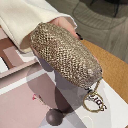 1PCS COIN PRESE for Women Zipper Coin Presh with key Ring Mini Coin Wallet beal beg bendant redit ائتمان معرف مفتاح LEPSTICH in Kuwait