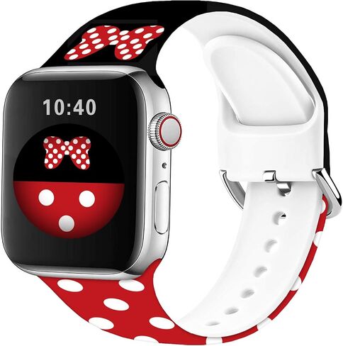 متوافق مع سوار ساعة Apple Stitch Lively 49mm/46mm/45mm/44mm/42mm (السلسلة 3 2 1)، حزام سيليكون سحري ناعم متوافق مع iWatch Series SE 10 9 8 7 6 5 4 3 2 1 للأطفال والرجال والنساء in Saudi Arabia