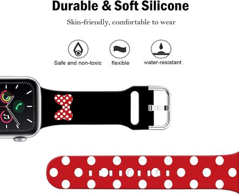 متوافق مع سوار ساعة Apple Stitch Lively 49mm/46mm/45mm/44mm/42mm (السلسلة 3 2 1)، حزام سيليكون سحري ناعم متوافق مع iWatch Series SE 10 9 8 7 6 5 4 3 2 1 للأطفال والرجال والنساء in Saudi Arabia