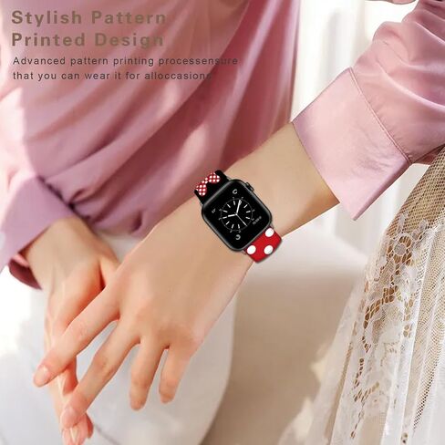 متوافق مع سوار ساعة Apple Stitch Lively 49mm/46mm/45mm/44mm/42mm (السلسلة 3 2 1)، حزام سيليكون سحري ناعم متوافق مع iWatch Series SE 10 9 8 7 6 5 4 3 2 1 للأطفال والرجال والنساء in Saudi Arabia