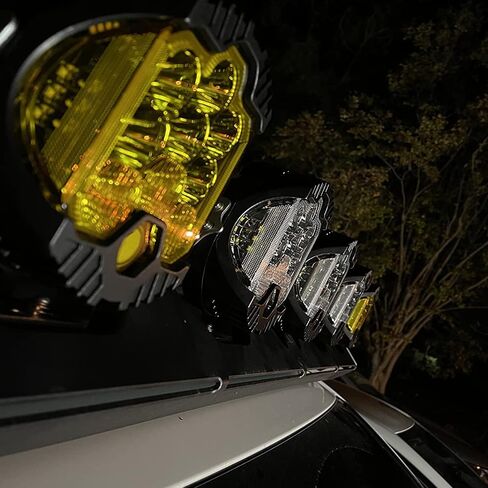 Willpower 2 Pieces 5 inch 50W Amber Yellow Side Shooter LED Work Light Bar Off Road Driving Light Spot Flood Combo Driving Lamp Fog Lights for Jeep Truck ATV SUV Car Boat,10V-30V IP67 Waterproof in Saudi Arabia