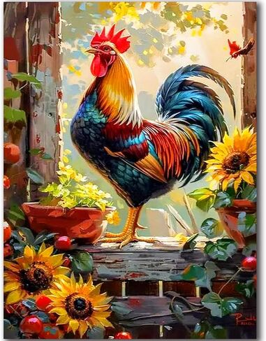 igoodom diamond art kits للبالغين ، مجموعات طلاء الماس القط للمبتدئين ، DIY 5D Full Drill Round Diamond Art Kit for Home Wall Decor Gift 14x14inch in Kuwait