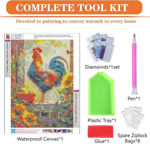 igoodom diamond art kits للبالغين ، مجموعات طلاء الماس القط للمبتدئين ، DIY 5D Full Drill Round Diamond Art Kit for Home Wall Decor Gift 14x14inch in Kuwait