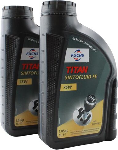 Fuchs 2 Liter TITAN SINTOFLUID FE SAE 75W Manual Transmission Fluid (2 x 1L) in Saudi Arabia
