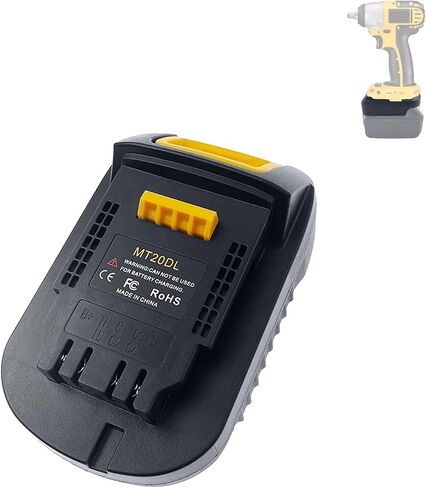 DM18AR Battery Adapter for Ridgid AEG Tools, Work for Dewalt 20V Battery and for Milwaukee M18 18V Battery (Adapter Only) in Saudi Arabia