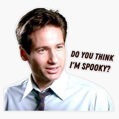 X Files: Spooky Mulder Sticker Bumper Sticker Vinyl Decal 5" in Saudi Arabia