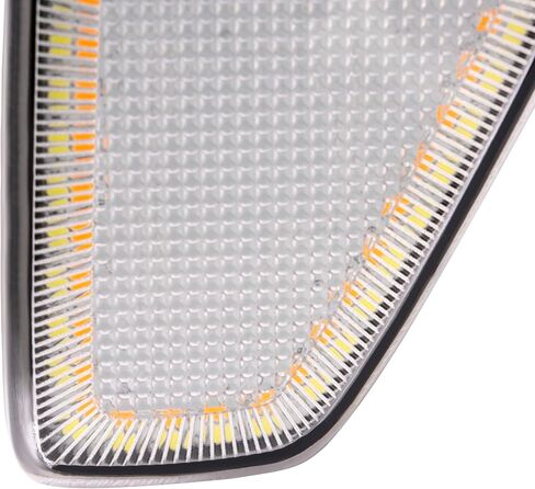 HECASA LED Side Marker Light - Compatible with 2005-2010 Hummer H3 H3T - Replacement for HU2551100 HU2550100 - Front & Passenger Side - Smoke Lens in Saudi Arabia