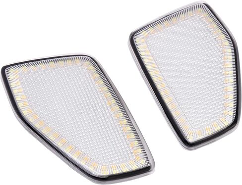 HECASA LED Side Marker Light - Compatible with 2005-2010 Hummer H3 H3T - Replacement for HU2551100 HU2550100 - Front & Passenger Side - Smoke Lens in Saudi Arabia