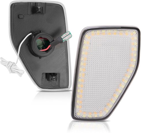 HECASA LED Side Marker Light - Compatible with 2005-2010 Hummer H3 H3T - Replacement for HU2551100 HU2550100 - Front & Passenger Side - Smoke Lens in Saudi Arabia