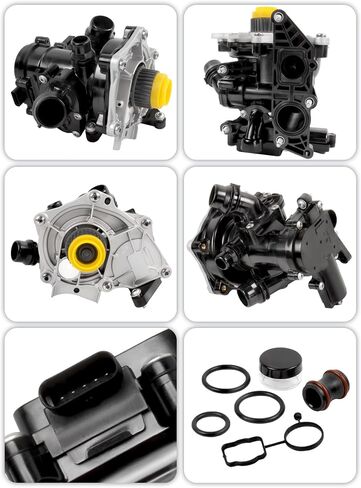 06L121012A مضخة ترموستات مضخة ترموستات مضخة المياه الكهربائية مع حشيات لـ A3 Q3 Q7 Beetle Passat 2.0L استبدال OE 06L12111J ، 06L121111H ، 06L121111G in Saudi Arabia