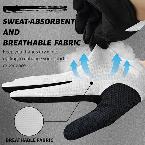 VXW Bike Gloves for Men Women Cycling - with Reflective Strips &Anti-Slip Shock-Absorbing Pad for Bicycle/Mountain Bike/Workout/MTB/Gym in Kuwait