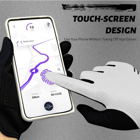 VXW Bike Gloves for Men Women Cycling - with Reflective Strips &Anti-Slip Shock-Absorbing Pad for Bicycle/Mountain Bike/Workout/MTB/Gym in Kuwait