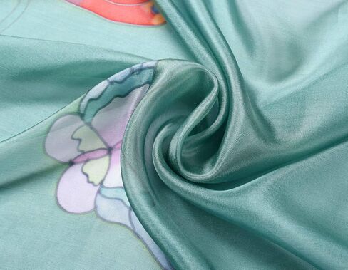 Invisible World Women's 100% Mulberry Silk Scarf Long Hand Painted Butterfly in Saudi Arabia