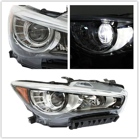 استبدال مجموعة المصباح الأمامي WFLNHB لـ Infiniti Q50 2014-2022 RH 260104HB0B جانب الركاب in Saudi Arabia