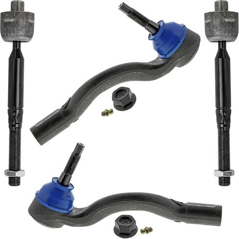 ديترويت المحور - 4 قضبان التعادل الأمامية لعام 2016-2020 Jeep Grand Cherokee Dodge Durango 2017 2018 ، 4 Outer and Inner Rod Rod Placbly Assembly Assembly in Saudi Arabia