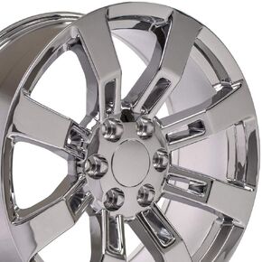 OE عجلات CA82 20 بوصة حافة تناسب نمط escalade 6x139.7 20x8.5 Chrome - Hollander 5409 (1) in Kuwait