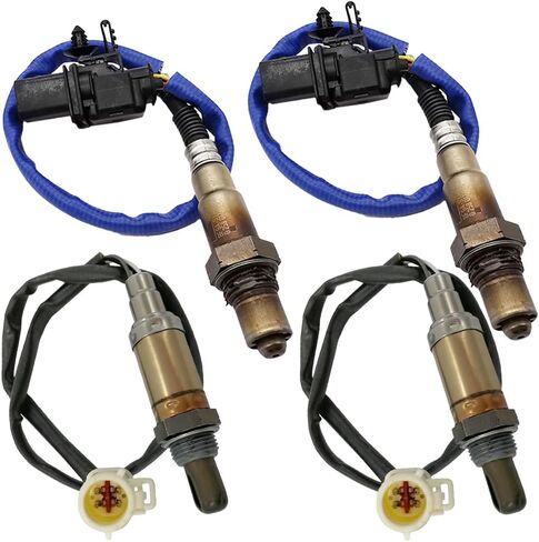 4pcs 234-5113 234-4127 مستشعر نسبة الوقود الهوائية لأعلى مجرى النهر مستشعر Oxygen O2 For Ford 2010 2009 F-150 4.6L Vin W 2014-2009 E-150 2014-2009 E-250 2014-2011 E35 DY1185 in Saudi Arabia
