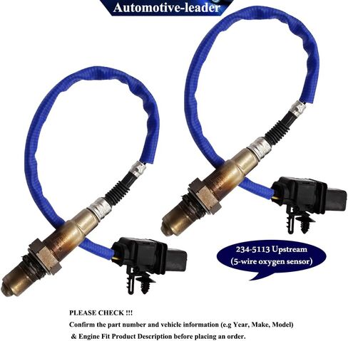 4pcs 234-5113 234-4127 مستشعر نسبة الوقود الهوائية لأعلى مجرى النهر مستشعر Oxygen O2 For Ford 2010 2009 F-150 4.6L Vin W 2014-2009 E-150 2014-2009 E-250 2014-2011 E35 DY1185 in Saudi Arabia