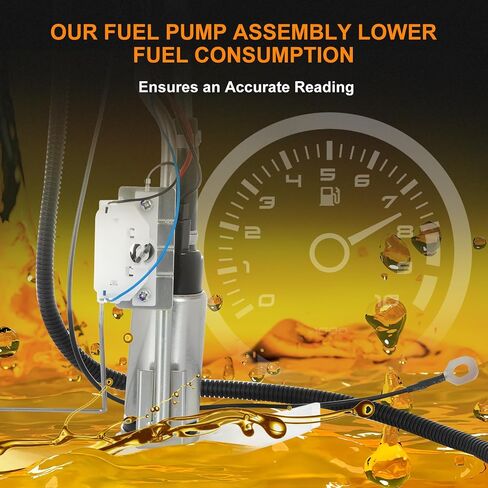 E3633S Fuel pump assembly - Compatible with 1989-1991 for chevy R2500/V1500 Suburban 5.7L 1987-1988 for chevy V10/V20 Suburban 5.7L 1987 for chevy V10 5.0L/5.7L High Performance Fuel Pump SP12L1H in Saudi Arabia