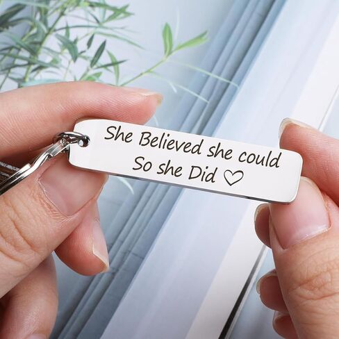 Inspirational Keychain,Positive Keychain with Uplifting Message,Motivational Gift for Women Men Teachers Friends in Saudi Arabia