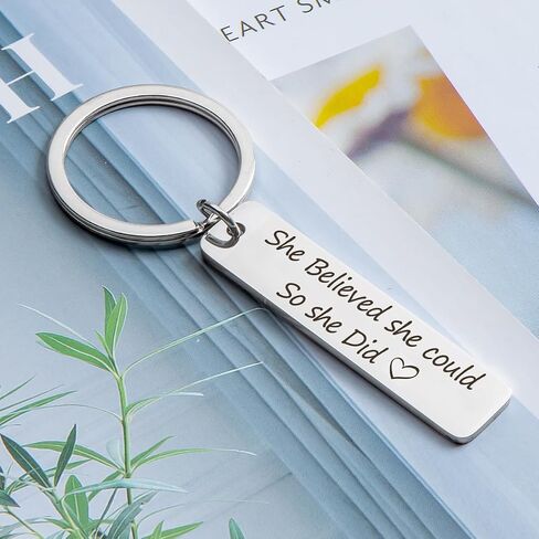 Inspirational Keychain,Positive Keychain with Uplifting Message,Motivational Gift for Women Men Teachers Friends in Saudi Arabia
