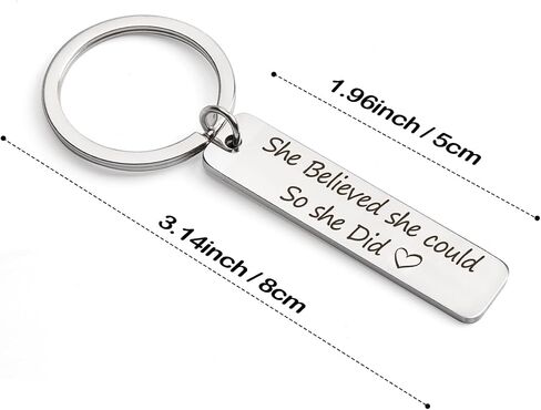 Inspirational Keychain,Positive Keychain with Uplifting Message,Motivational Gift for Women Men Teachers Friends in Saudi Arabia