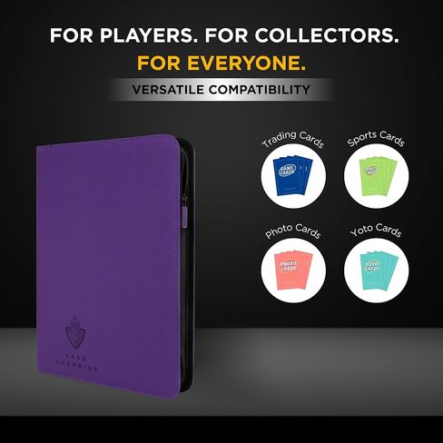 Card Guardian - 9 جيب مميز مع سحاب ل 360 بطاقات تداول ألعاب TCG (Orange) Card Perfec in Kuwait