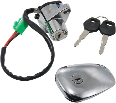 Motorcycle Ignition Switch Fuel Tank Cap Key Set for Suzuki 37110-38B01 37110-38B02, for Suzuki 37110-38B03 44200-38820 44200-38850, for Suzuki VS700 Intruder 700, for Suzuki VS750 Intruder 750 in Saudi Arabia
