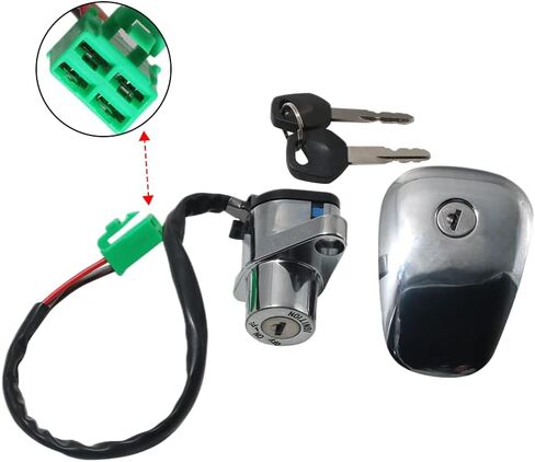 Motorcycle Ignition Switch Fuel Tank Cap Key Set for Suzuki 37110-38B01 37110-38B02, for Suzuki 37110-38B03 44200-38820 44200-38850, for Suzuki VS700 Intruder 700, for Suzuki VS750 Intruder 750 in Saudi Arabia
