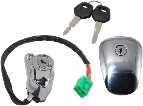 Motorcycle Ignition Switch Fuel Tank Cap Key Set for Suzuki 37110-38B01 37110-38B02, for Suzuki 37110-38B03 44200-38820 44200-38850, for Suzuki VS700 Intruder 700, for Suzuki VS750 Intruder 750 in Saudi Arabia