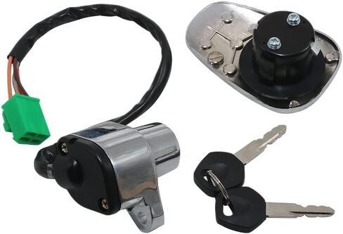 Motorcycle Ignition Switch Fuel Tank Cap Key Set for Suzuki 37110-38B01 37110-38B02, for Suzuki 37110-38B03 44200-38820 44200-38850, for Suzuki VS700 Intruder 700, for Suzuki VS750 Intruder 750 in Saudi Arabia