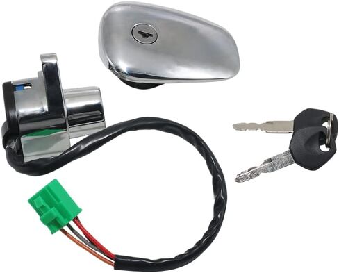 Motorcycle Ignition Switch Fuel Tank Cap Key Set for Suzuki 37110-38B01 37110-38B02, for Suzuki 37110-38B03 44200-38820 44200-38850, for Suzuki VS700 Intruder 700, for Suzuki VS750 Intruder 750 in Saudi Arabia